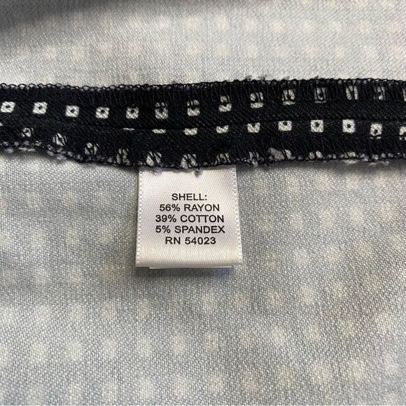 Banana republic small geometric Print Black & White Pencil Skirt Size 2 - Picture 10 of 13